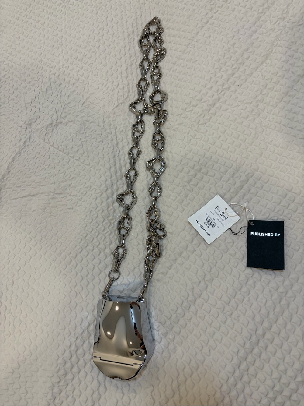 Publish Silver Heart-Link Chain Key & Card Holder